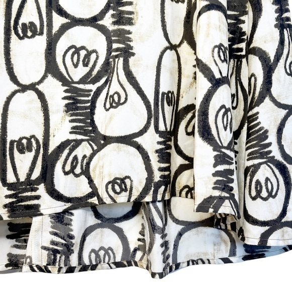 NIC + ZOE Sleeveless Bright Idea Print Dress in Brown and Cream Size Small - Picture 6 of 13